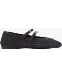 Prada - Woven Leather Ballet Flats - Lyst