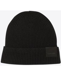 Tom Ford - Logo Patch Beanie - Lyst