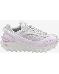Moncler - Trailgrip Nubuck And Mesh Sneakers - Lyst