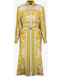 Versace - La Coupe Des Dieux Midi Shirt Dress - Lyst