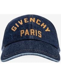 Givenchy - Embroidered Logo Denim Cap - Lyst