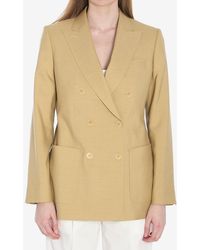 Max Mara - Double-Breasted Blazer - Lyst