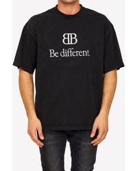 Balenciaga Bb Icon Short-sleeved Shirt in Black for Men | Lyst
