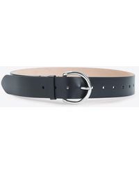 Phoebe Philo - Round Buckle Calf Leather Belt - Lyst