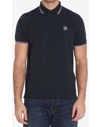 Stone Island - Compass Logo Patch Polo T-Shirt - Lyst