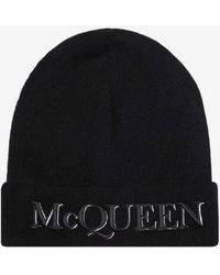Alexander McQueen - Logo-Embroidered Cashmere Beanie - Lyst