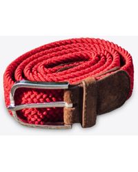 Les Canebiers - Taillat Braided Belt With Suede Endings - Lyst