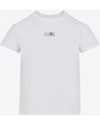 MM6 by Maison Martin Margiela - Numbers Patch T-Shirt - Lyst