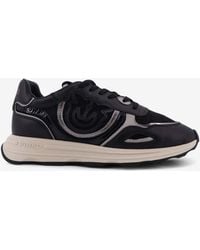 Pinko - Leather Low-Top Sneakers - Lyst