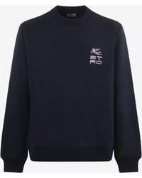 Etro - Logo-Patch Pullover Sweatshirt - Lyst