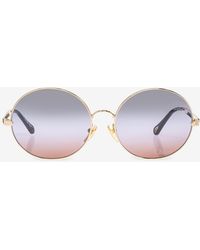 Chloé - Aly Round Sunglasses - Lyst