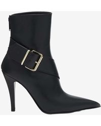 McQueen - Heron 105 Buckle Ankle Boots - Lyst