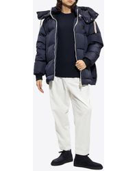 Emporio Armani - Logo Patch Quilted Down Jacket - Lyst