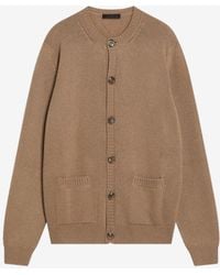 Prada - Buttoned Cashmere Cardigan - Lyst
