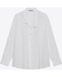 Prada - Long-Sleeved Poplin Shirt - Lyst