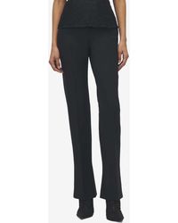 McQueen - Wool Flared Tailored Pants - Lyst