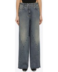 Givenchy - Washed Wide-Leg Jeans - Lyst