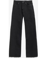 Balenciaga - Logo Patch Straight-Leg Jeans - Lyst