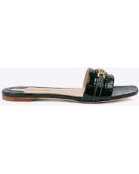 Tom Ford - Whitney Croc-Embossed Leather Slides - Lyst