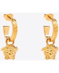 Versace - La Medusa Greca Hoop Earrings - Lyst