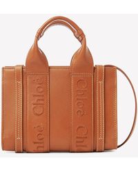 Chloé - Mini Woody Top Handle Bag - Lyst