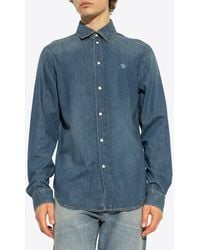 Versace - Denim Shirt - Lyst