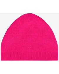 Moschino - All-Over Jacquard Logo Beanie - Lyst