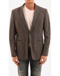Tonello - Wool-Blend Single-Breasted Jacket - Lyst