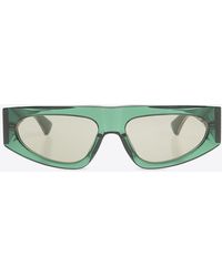 Bottega Veneta - Rectangular Logo Sunglasses - Lyst