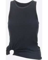 Rabanne - Signature Piercing Ribbed Tank Top - Lyst