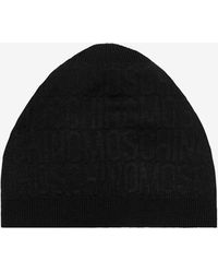 Moschino - All-Over Jacquard Logo Beanie - Lyst