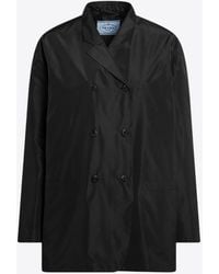 Prada - Double-Breasted Jacket - Lyst