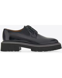 Ferragamo - Flicker Leather Derby Shoes - Lyst