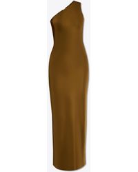Saint Laurent - One-Shoulder Silk Maxi Dress - Lyst