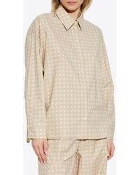 KENZO - Dropped Shoulder Weave Jacquard Shirt - Lyst