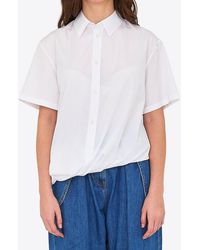 Loewe - Draped Buttoned Shirt - Lyst