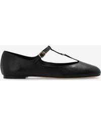 Chloé - Marcie Mary-Jane Leather Ballet Flats - Lyst