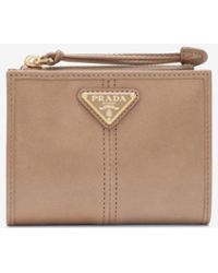 Prada - Small Leather Wallet - Lyst
