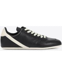 Rick Owens - Minimal Leather Low-Top Sneakers - Lyst