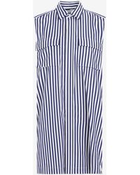 Sacai - Thomas Mason Stripe Mini Shirt Dress - Lyst