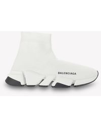 Balenciaga Denim Speed Trainers in Black_black_white (Black) for Men | Lyst