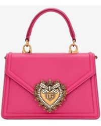 Dolce & Gabbana - Leather Devotion Shoulder Bag - Lyst