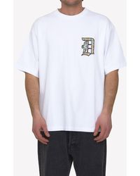 Drole de Monsieur - Logo-Print Cotton T-Shirt - Lyst