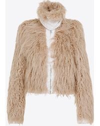 Dries Van Noten - Vangel Furry Jacket - Lyst