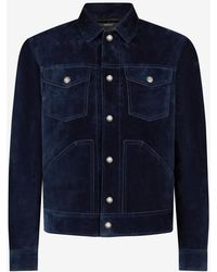 Tom Ford - Suede Shirt Jacket - Lyst