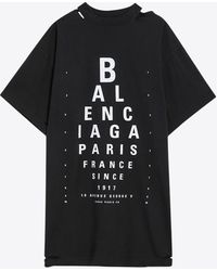 Balenciaga - Eye-Test Oversized T-Shirt, 100% Cotton - Lyst