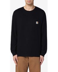 Carhartt - Logo Patch Pocket Long-Sleeved T-Shirt - Lyst