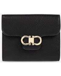 Ferragamo - Gancini Leather Zipped Wallet - Lyst