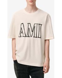 Ami Paris - Maxi Logo Boxy T-Shirt - Lyst