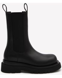 Bottega Veneta - Chelsea Leather Ankle Boots - Lyst